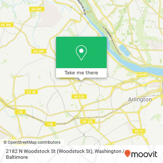 2182 N Woodstock St (Woodstock St), Arlington, VA 22207 map