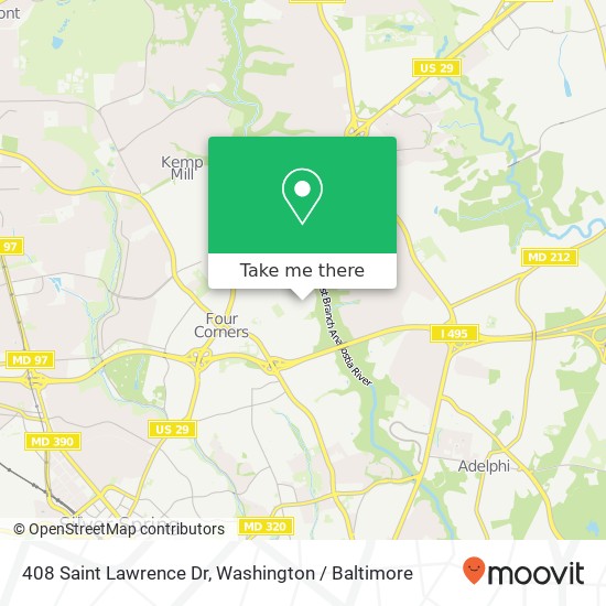 408 Saint Lawrence Dr, Silver Spring, MD 20901 map