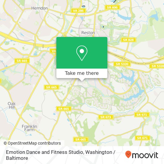 Emotion Dance and Fitness Studio, 2254 Hunters Woods Plz map