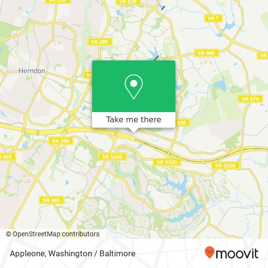 Mapa de Appleone, 11710 Plaza America Dr