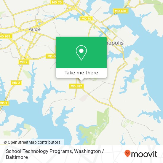 Mapa de School Technology Programs, 1410 Forest Dr