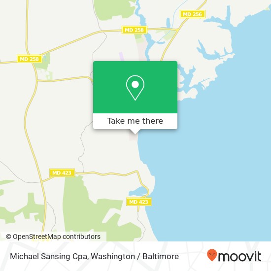 Mapa de Michael Sansing Cpa, 6220 Shore Ln