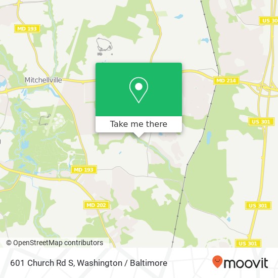 601 Church Rd S, Upper Marlboro (LARGO), MD 20774 map