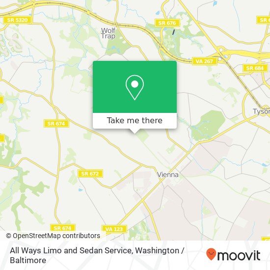 All Ways Limo and Sedan Service map