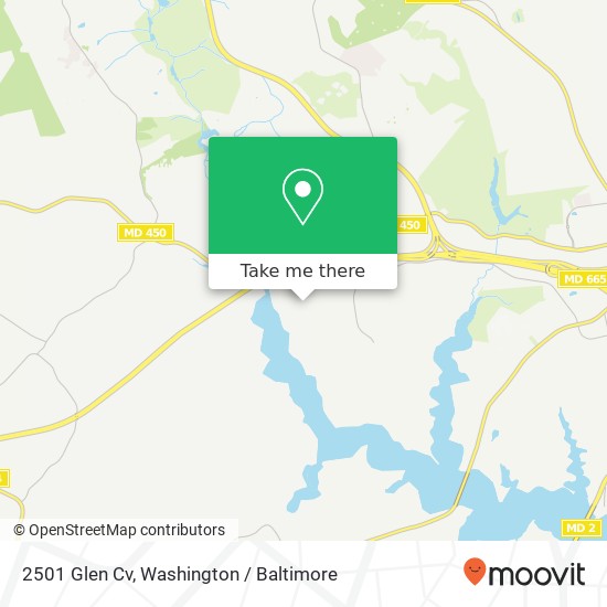 Mapa de 2501 Glen Cv, Annapolis, MD 21401