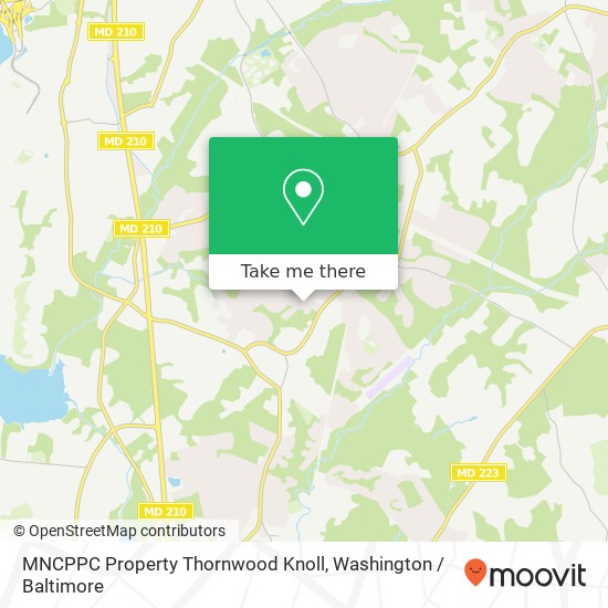 Mapa de MNCPPC Property Thornwood Knoll, Thornknoll Dr