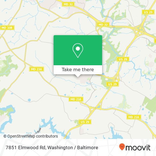 7851 Elmwood Rd, Fulton, MD 20759 map