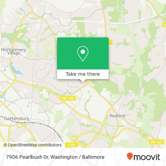 Mapa de 7906 Pearlbush Dr, Gaithersburg, MD 20879