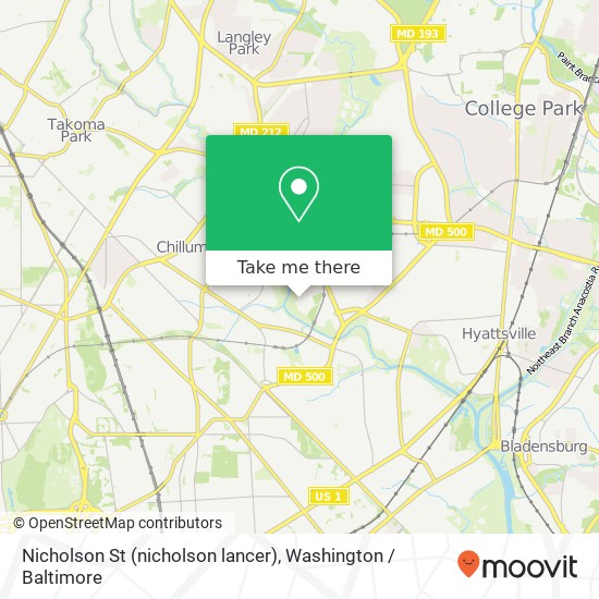 Nicholson St (nicholson lancer), Hyattsville, MD 20782 map