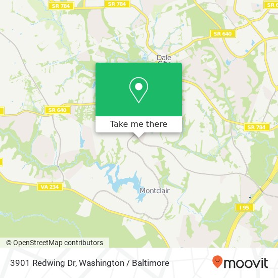 3901 Redwing Dr, Woodbridge, VA 22193 map