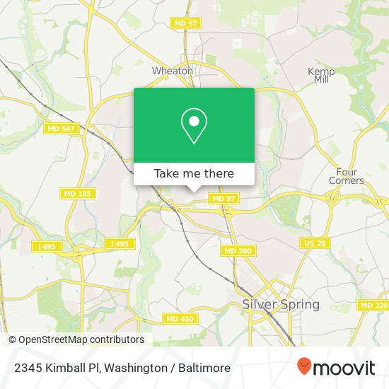 2345 Kimball Pl, Silver Spring, MD 20910 map