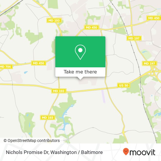 Mapa de Nichols Promise Dr, Bowie, MD 20720