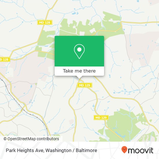 Mapa de Park Heights Ave, Owings Mills (GARRISON), MD 21117