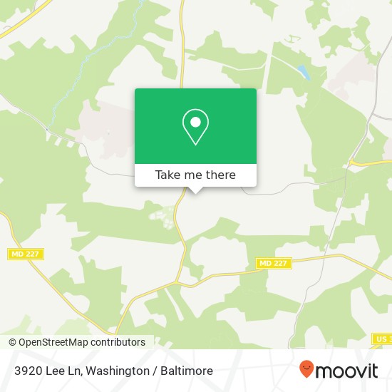 3920 Lee Ln, White Plains, MD 20695 map