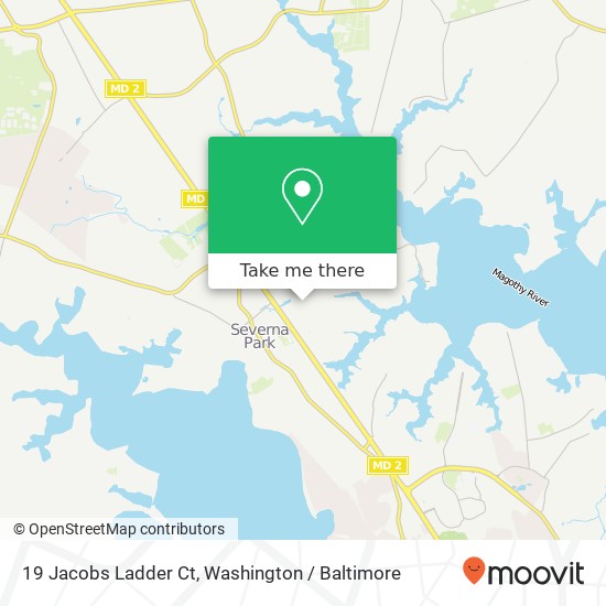 Mapa de 19 Jacobs Ladder Ct, Severna Park, MD 21146