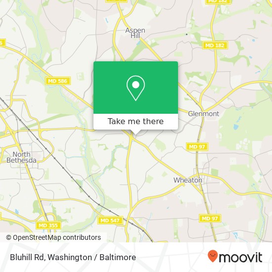 Bluhill Rd, Silver Spring (SILVER SPRING), MD 20902 map