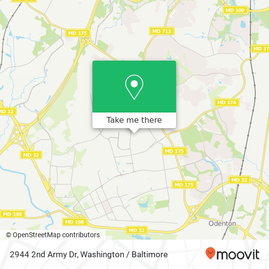 Mapa de 2944 2nd Army Dr, Fort Meade, MD 20755