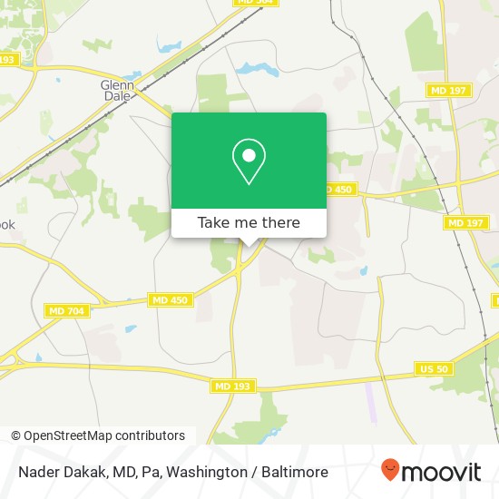 Mapa de Nader Dakak, MD, Pa, 12150 Annapolis Rd