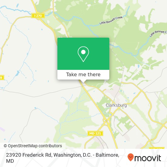 23920 Frederick Rd, Clarksburg (CLARKSBURG), MD 20871 map