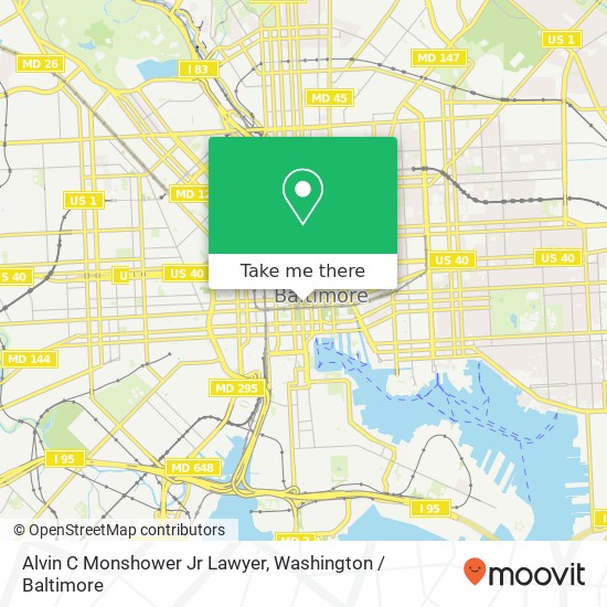 Alvin C Monshower Jr Lawyer, 7 Saint Paul St map