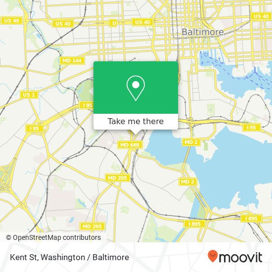 Kent St, Baltimore, MD 21230 map