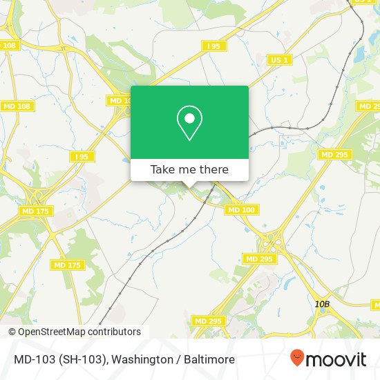 Mapa de MD-103 (SH-103), Elkridge, MD 21075