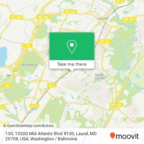 130, 13200 Mid Atlantic Blvd #130, Laurel, MD 20708, USA map