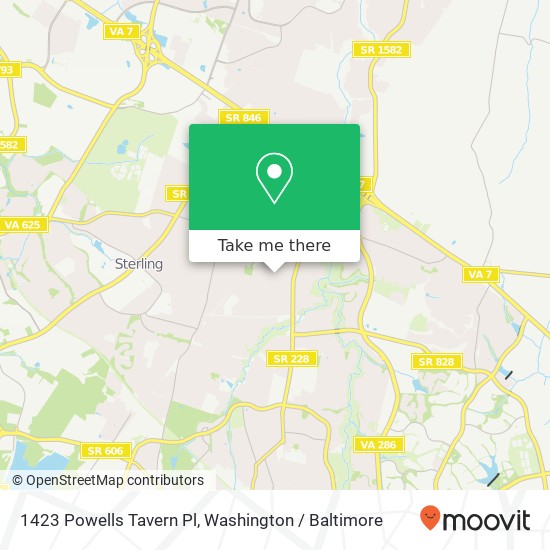 1423 Powells Tavern Pl, Herndon, VA 20170 map