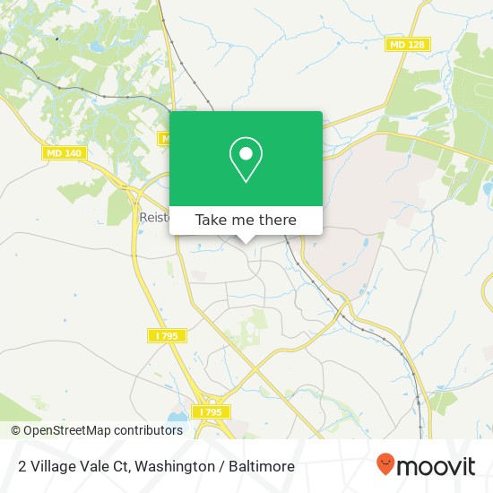 Mapa de 2 Village Vale Ct, Reisterstown, MD 21136