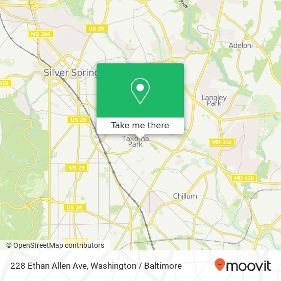 228 Ethan Allen Ave, Takoma Park (TAKOMA PARK), MD 20912 map