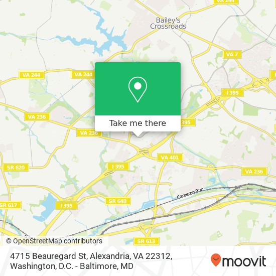 4715 Beauregard St, Alexandria, VA 22312 map