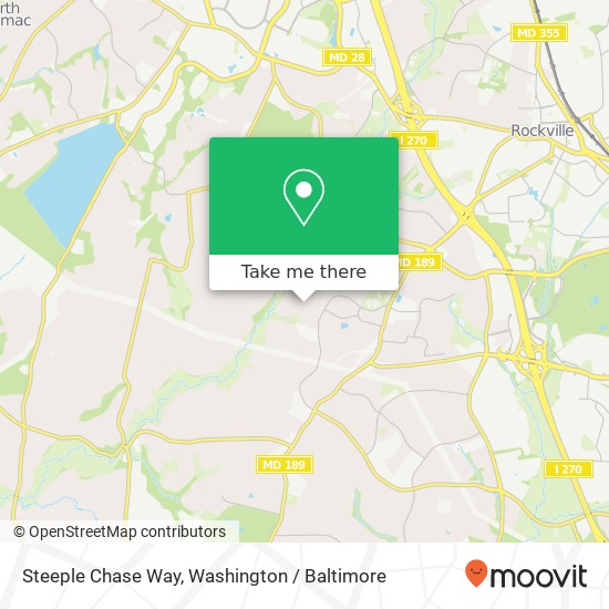 Steeple Chase Way, Potomac, MD 20854 map