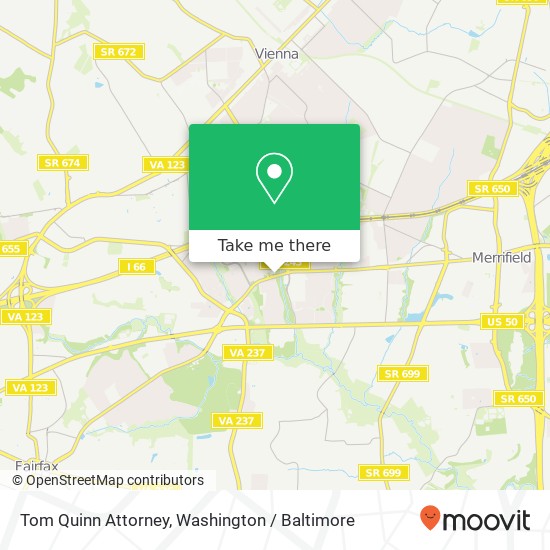 Mapa de Tom Quinn Attorney, 9302 Lee Hwy