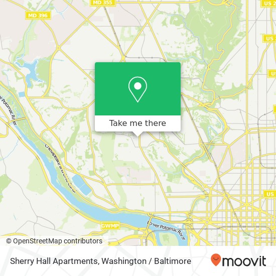 Sherry Hall Apartments, 2702 Wisconsin Ave NW map