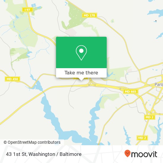 Mapa de 43 1st St, Annapolis, MD 21401