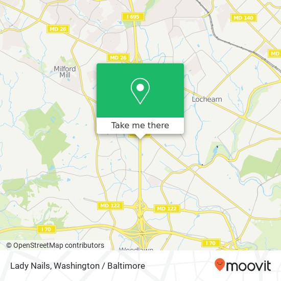 Mapa de Lady Nails, I-695