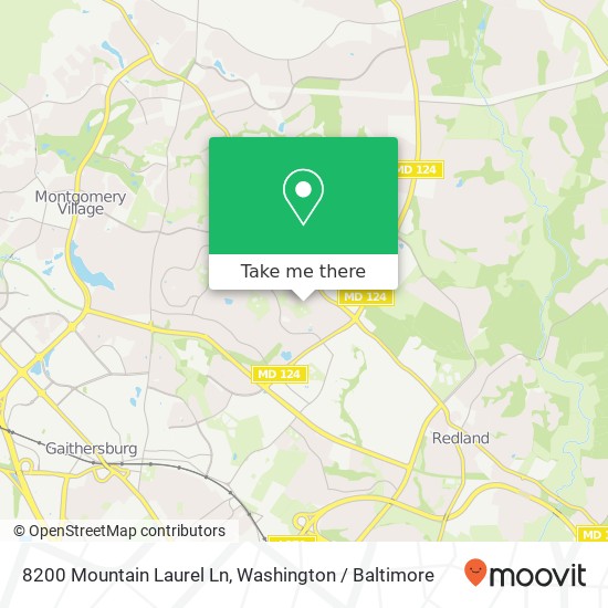 Mapa de 8200 Mountain Laurel Ln, Gaithersburg, MD 20879