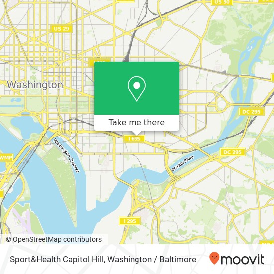 Sport&Health Capitol Hill, 315 G St SE map