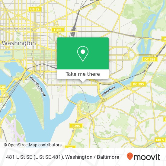 481 L St SE (L St SE,481), Washington, DC 20003 map