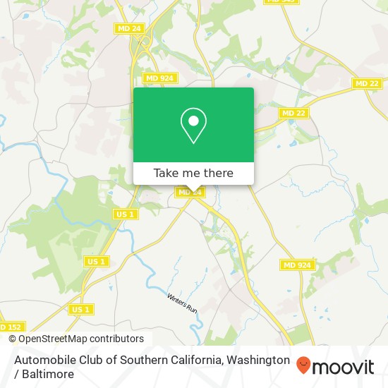 Mapa de Automobile Club of Southern California