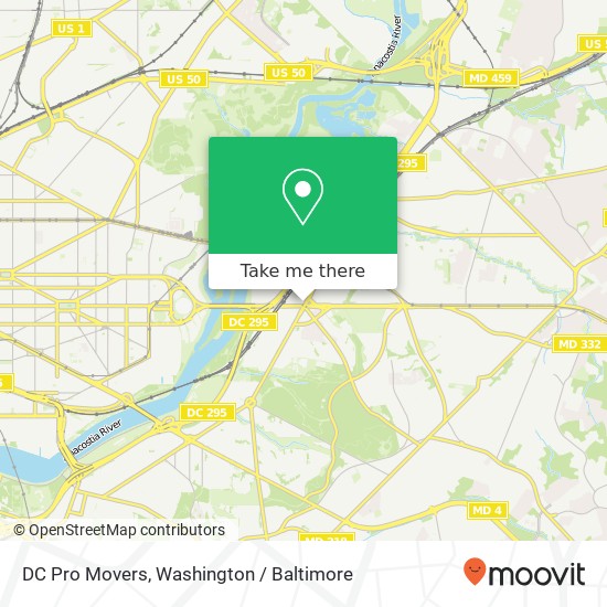 Mapa de DC Pro Movers, 3526 E Capitol St NE