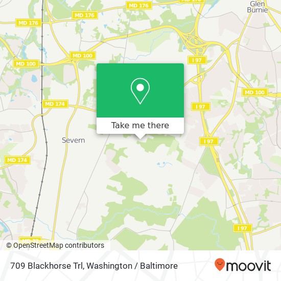 709 Blackhorse Trl, Severn, MD 21144 map