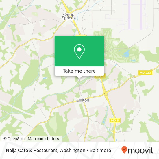 Naija Cafe & Restaurant, 8319 Old Branch Ave map