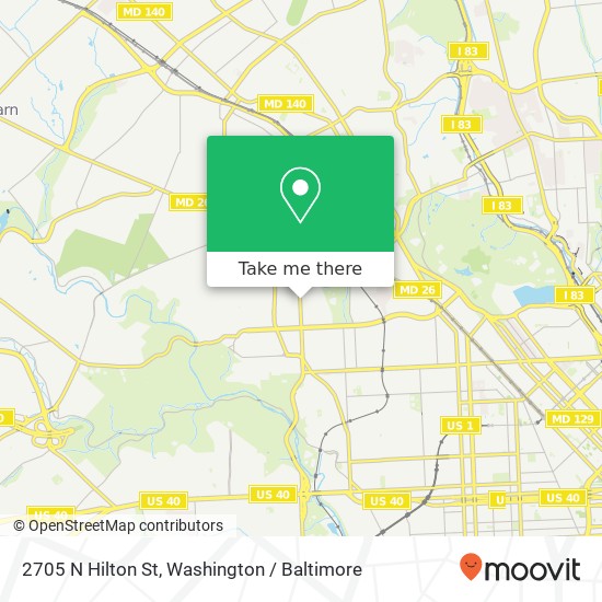 2705 N Hilton St, Baltimore, MD 21216 map