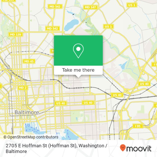 2705 E Hoffman St (Hoffman St), Baltimore, MD 21213 map