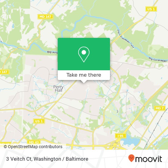 Mapa de 3 Veitch Ct, Nottingham, MD 21236