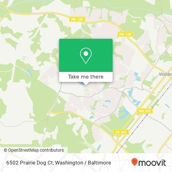 6502 Prairie Dog Ct, Waldorf, MD 20603 map