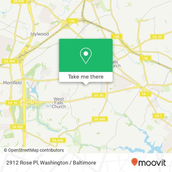 2912 Rose Pl, Falls Church, VA 22042 map