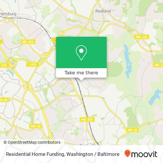 Residential Home Funding, 15821 Crabbs Branch Way map