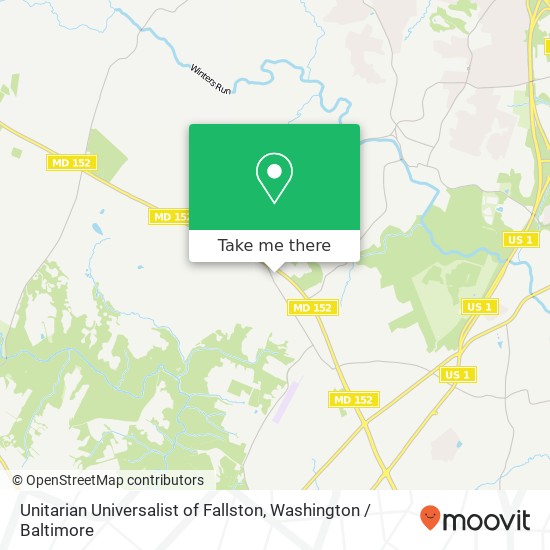 Unitarian Universalist of Fallston, 1127 Old Fallston Rd map